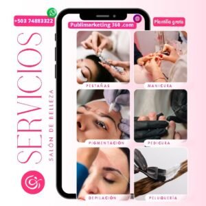Diseño web gratis para salón de belleza – Pestañas, uñas acrílicas, pigmentación facial, pedicura, depilación y peluquería