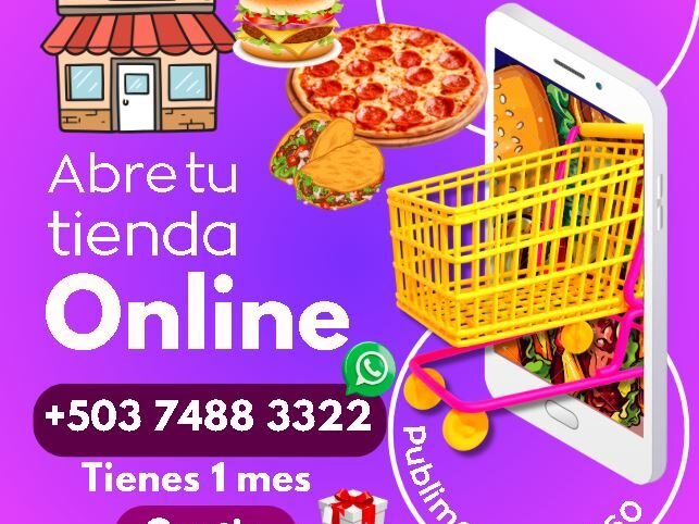 Prueba gratis de tienda en línea por 1 mes – Sin compromiso, diseño responsivo, ideal para negocios de comida y restaurantes ecommerce 🚀